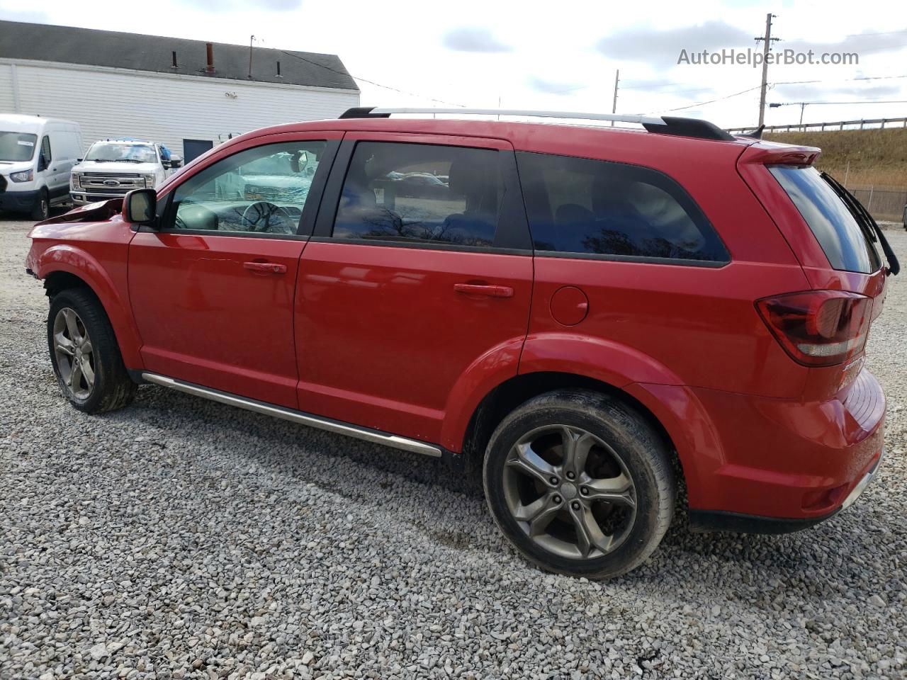 2016 Dodge Journey Crossroad Red vin: 3C4PDCGBXGT172495