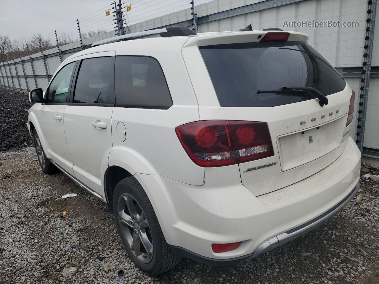 2016 Dodge Journey Crossroad White vin: 3C4PDCGBXGT185618