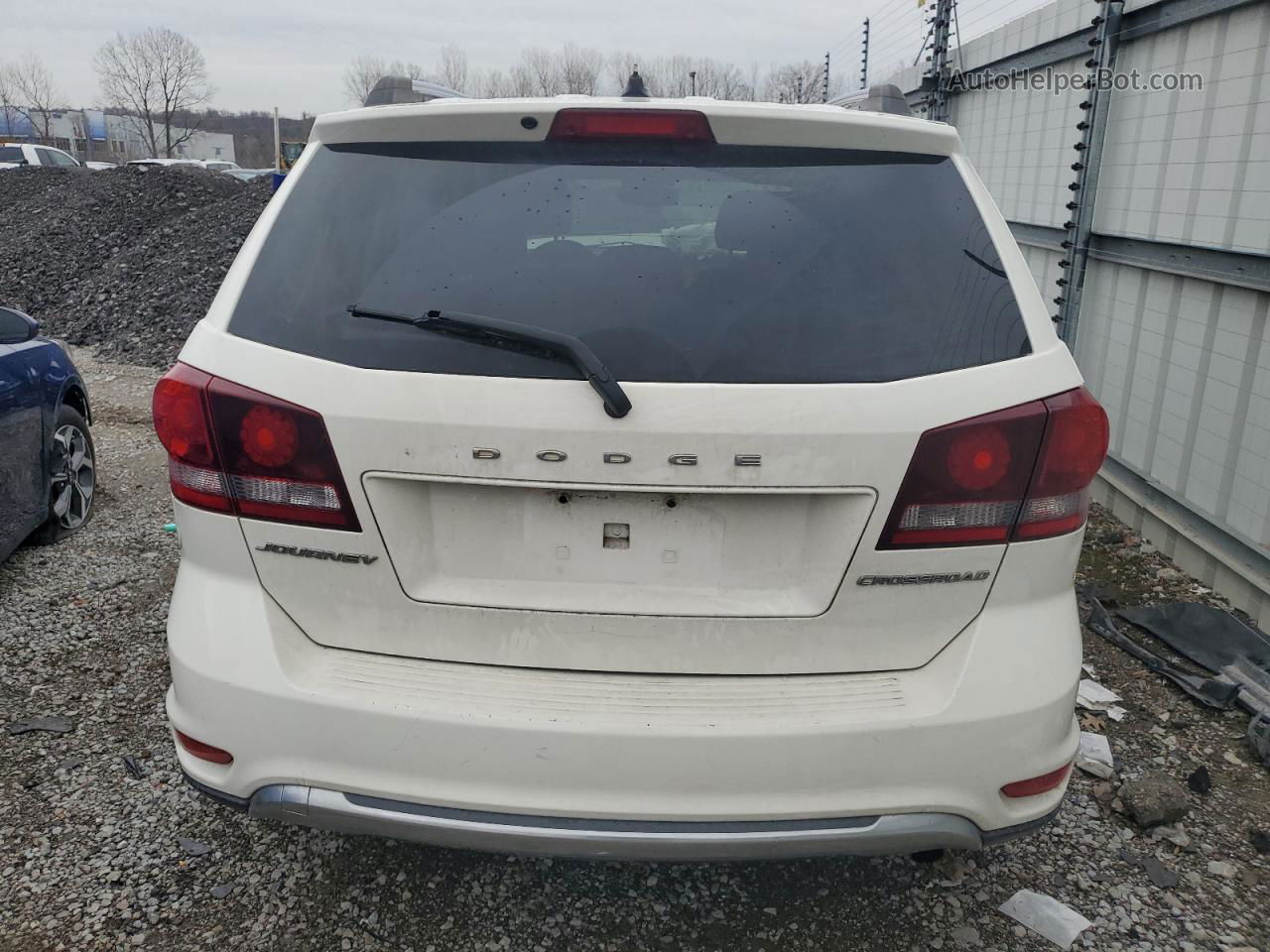 2016 Dodge Journey Crossroad White vin: 3C4PDCGBXGT185618