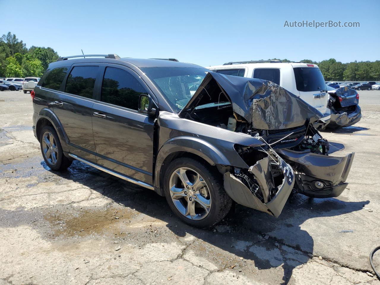 2016 Dodge Journey Crossroad Gray vin: 3C4PDCGBXGT208072