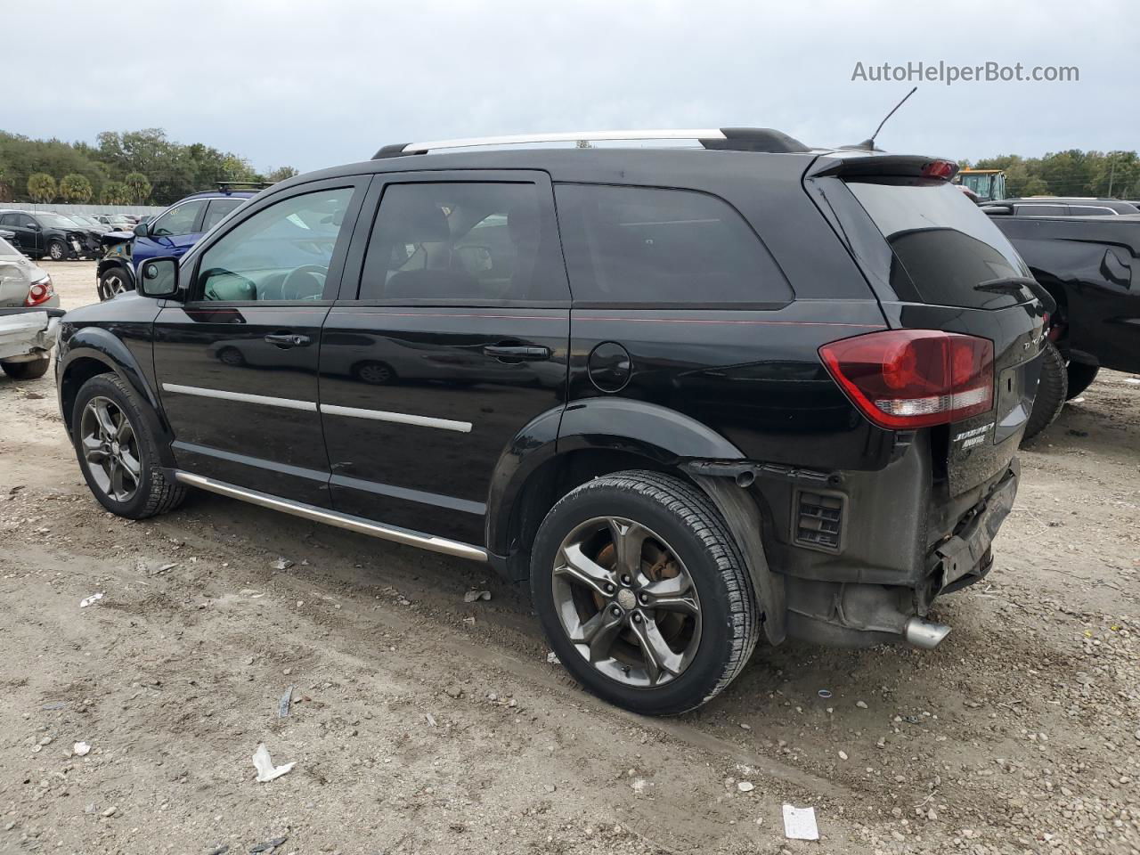 2014 Dodge Journey Crossroad Black vin: 3C4PDCGG0ET261503