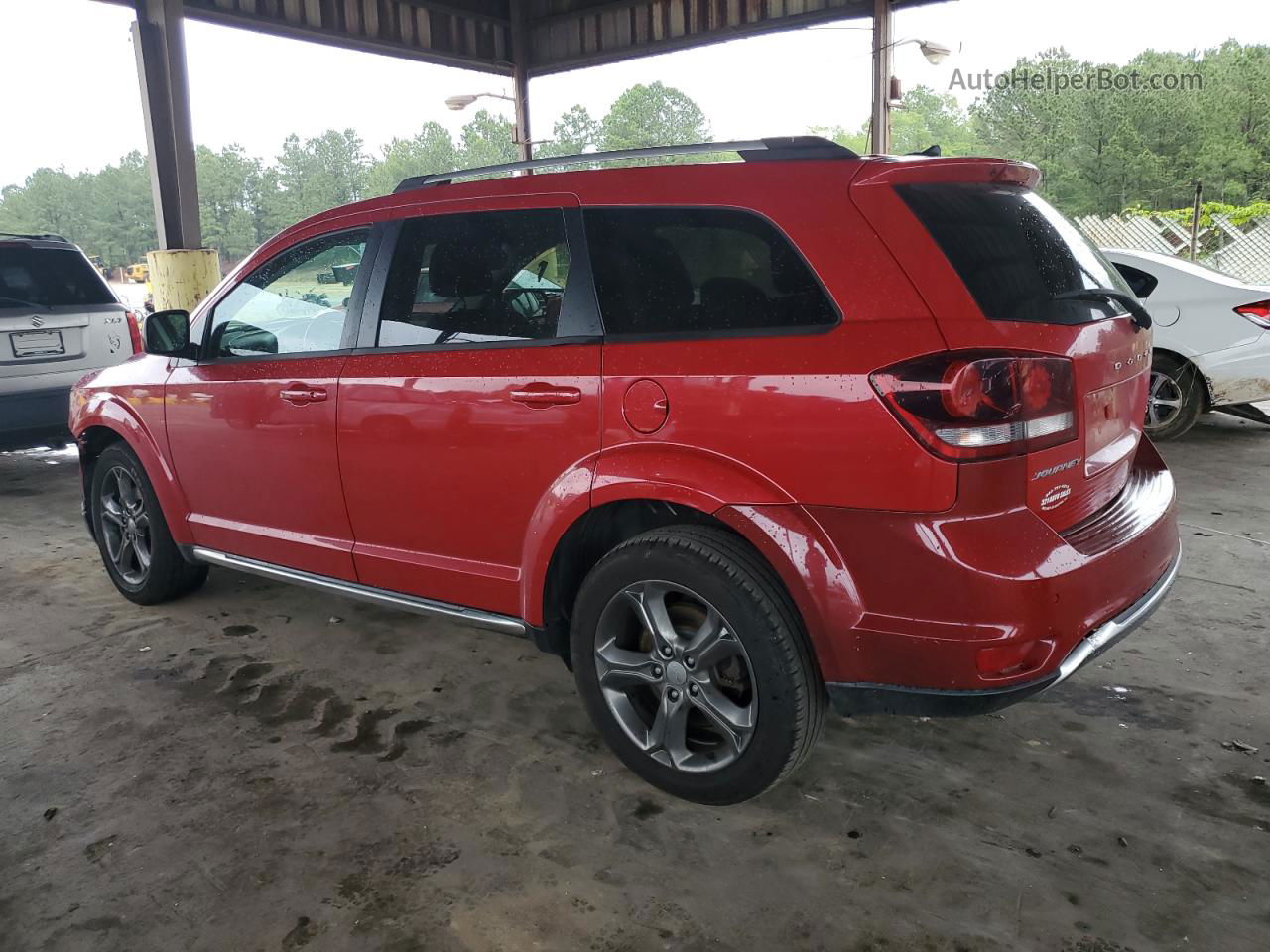 2015 Dodge Journey Crossroad Red vin: 3C4PDCGG0FT535235