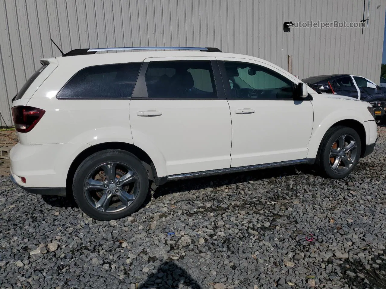 2015 Dodge Journey Crossroad White vin: 3C4PDCGG0FT698824