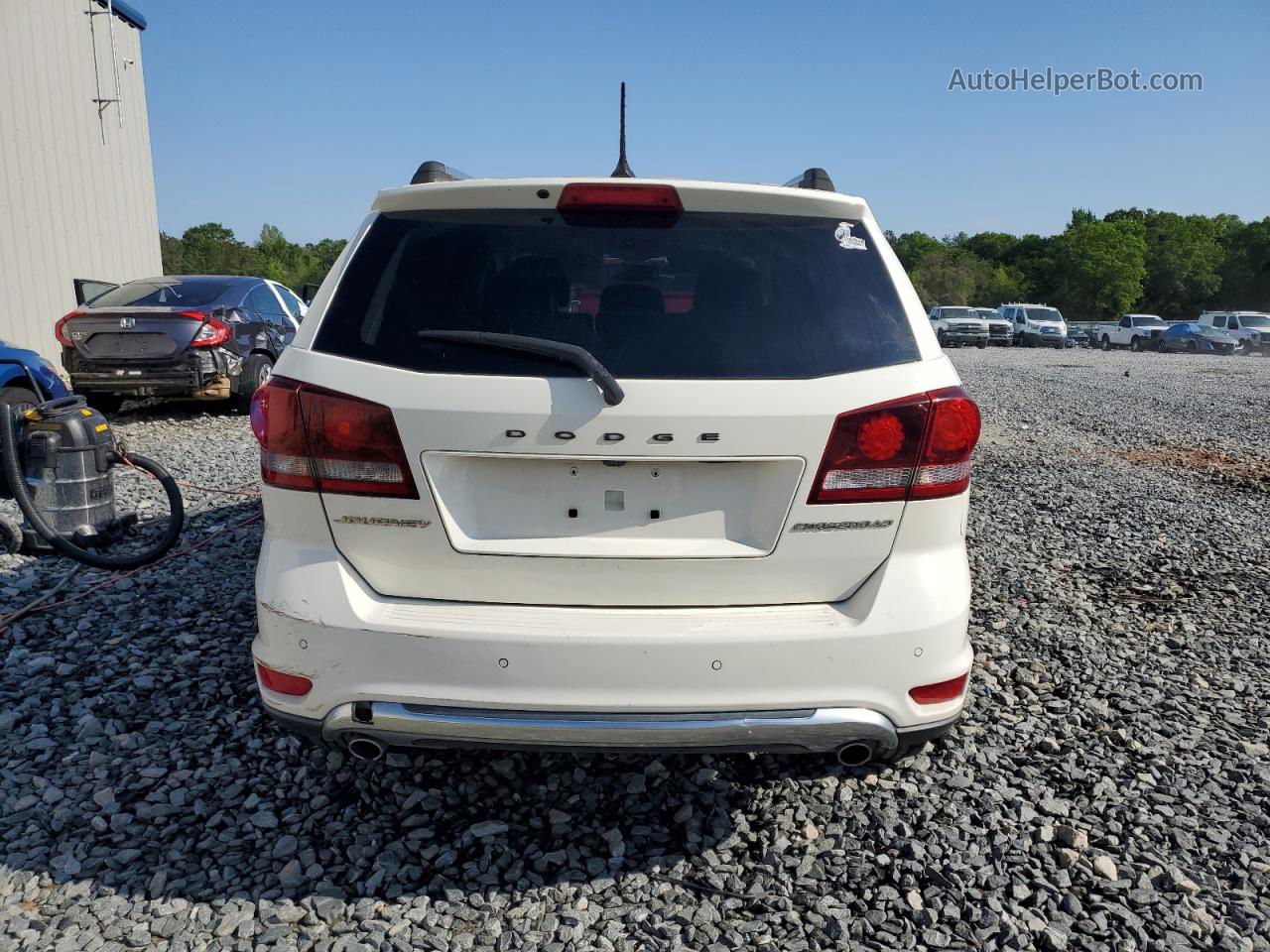 2015 Dodge Journey Crossroad Белый vin: 3C4PDCGG0FT698824