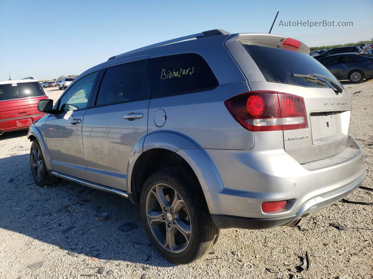 2016 Dodge Journey Crossroad Silver vin: 3C4PDCGG0GT107683