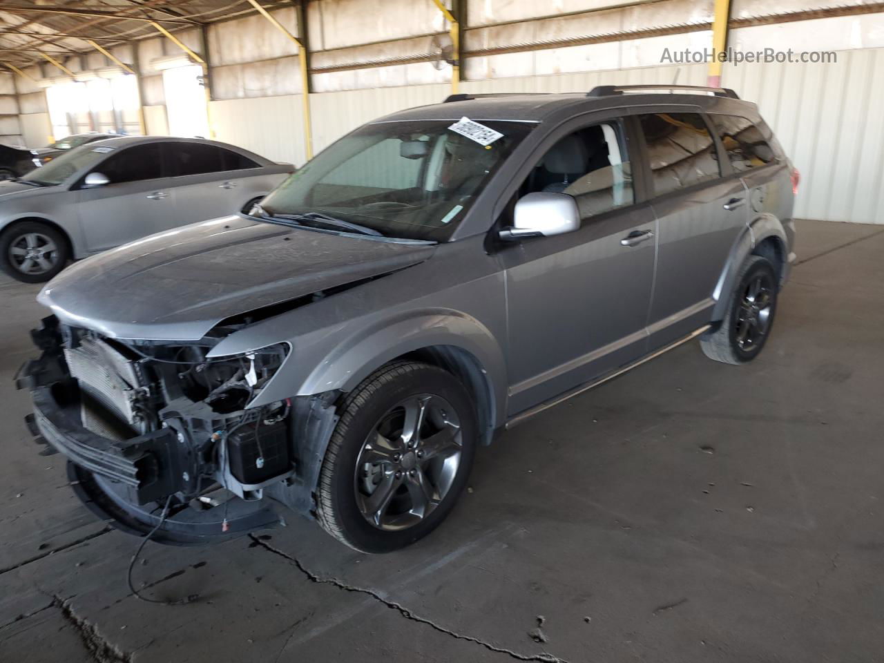 2016 Dodge Journey Crossroad Silver vin: 3C4PDCGG0GT229072