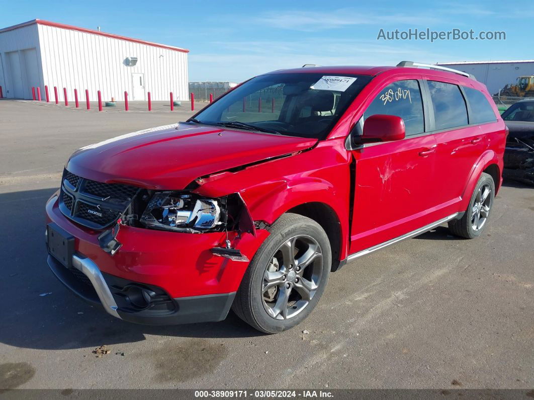 2015 Dodge Journey Crossroad Red vin: 3C4PDCGG1FT735492