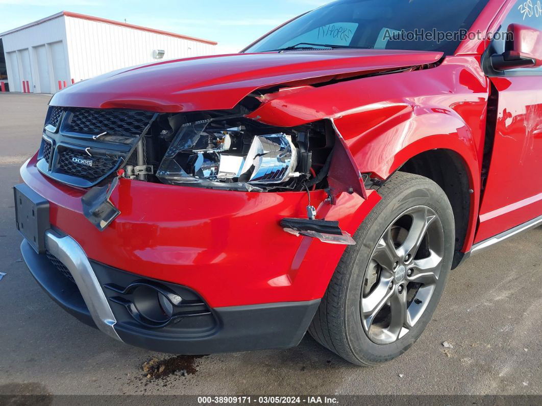 2015 Dodge Journey Crossroad Red vin: 3C4PDCGG1FT735492