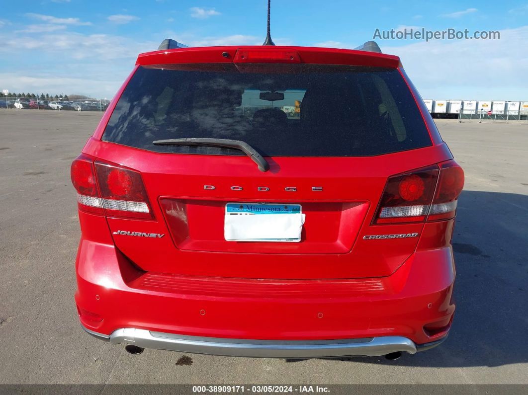 2015 Dodge Journey Crossroad Red vin: 3C4PDCGG1FT735492