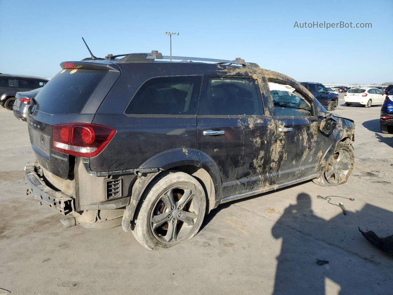 2016 Dodge Journey Crossroad Серый vin: 3C4PDCGG1GT111239