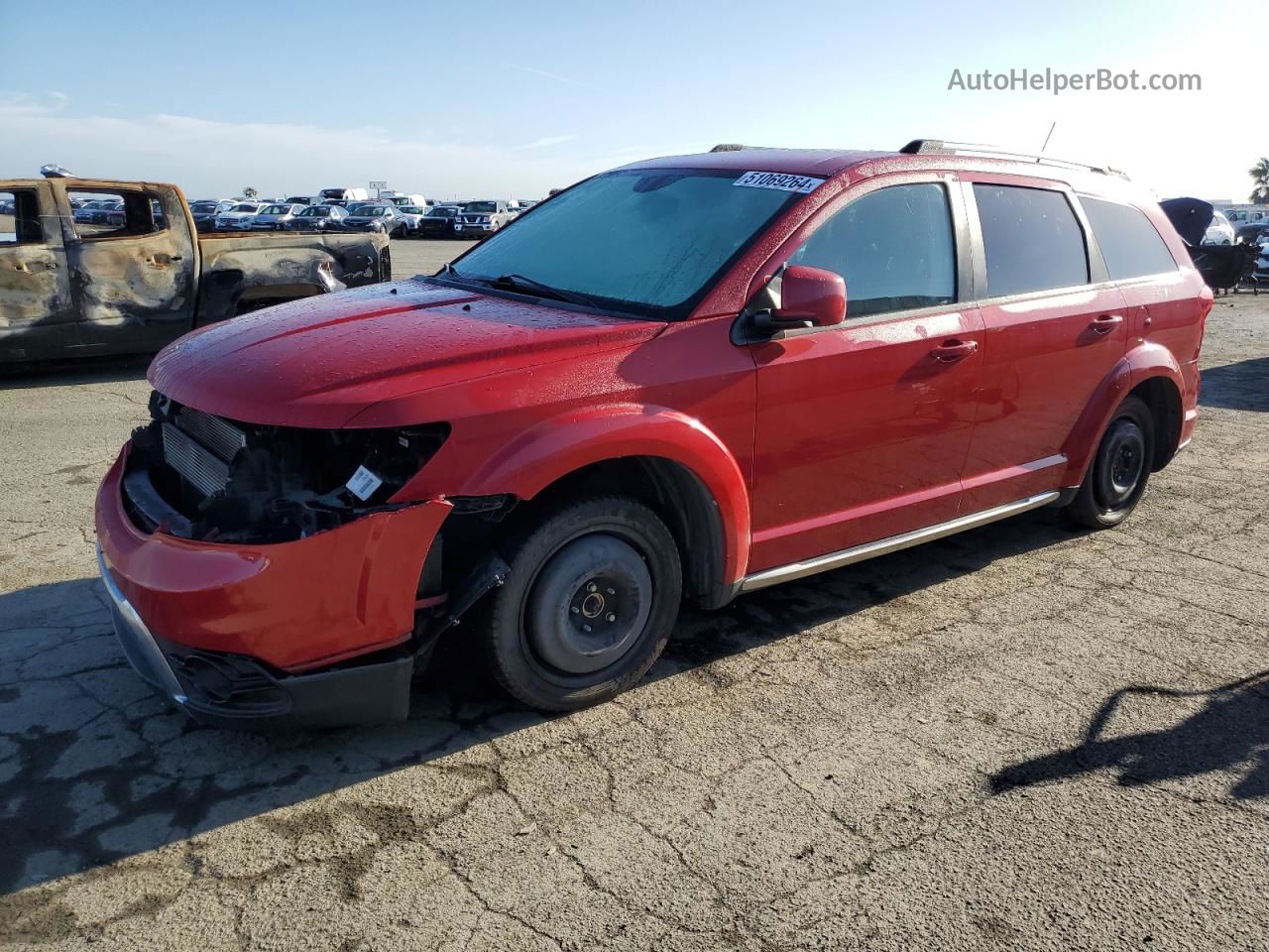 2017 Dodge Journey Crossroad Красный vin: 3C4PDCGG1HT536011