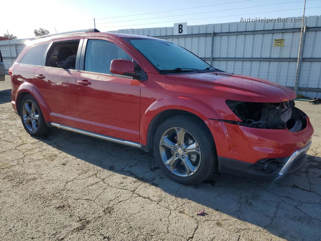 2017 Dodge Journey Crossroad Red vin: 3C4PDCGG1HT536011