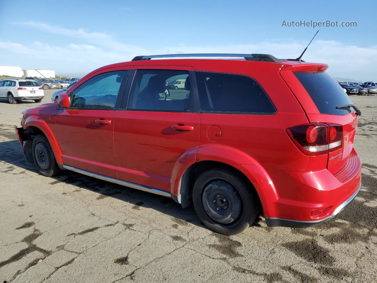 2017 Dodge Journey Crossroad Red vin: 3C4PDCGG1HT536011