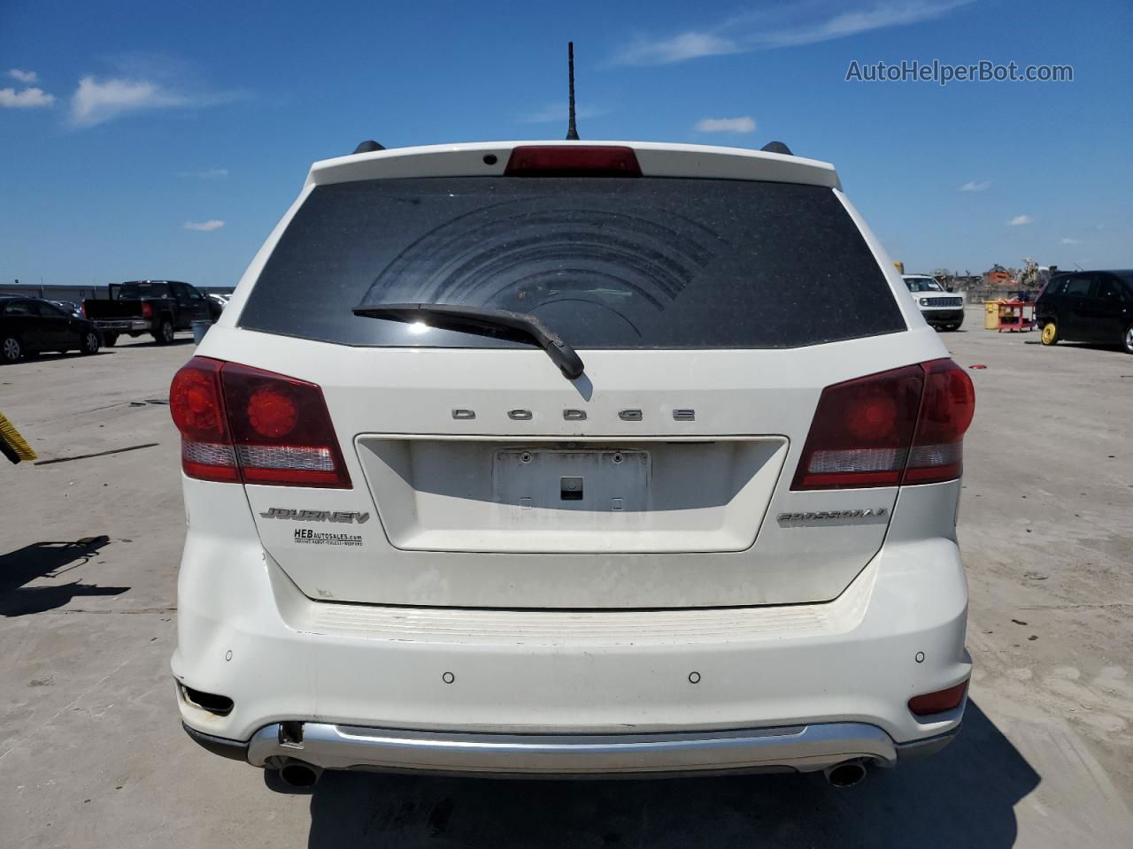 2017 Dodge Journey Crossroad White vin: 3C4PDCGG1HT566643