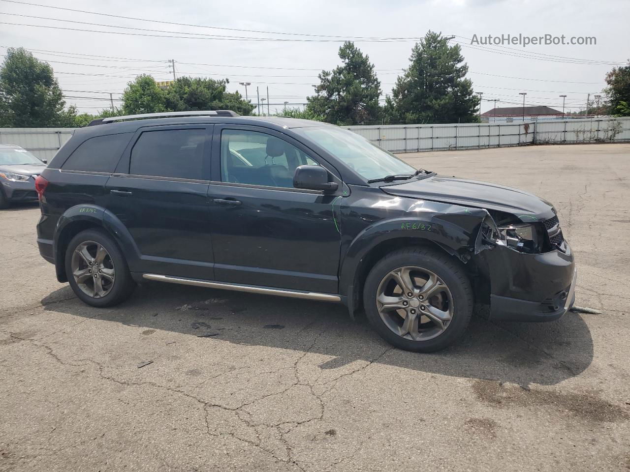 2014 Dodge Journey Crossroad Черный vin: 3C4PDCGG2ET293577