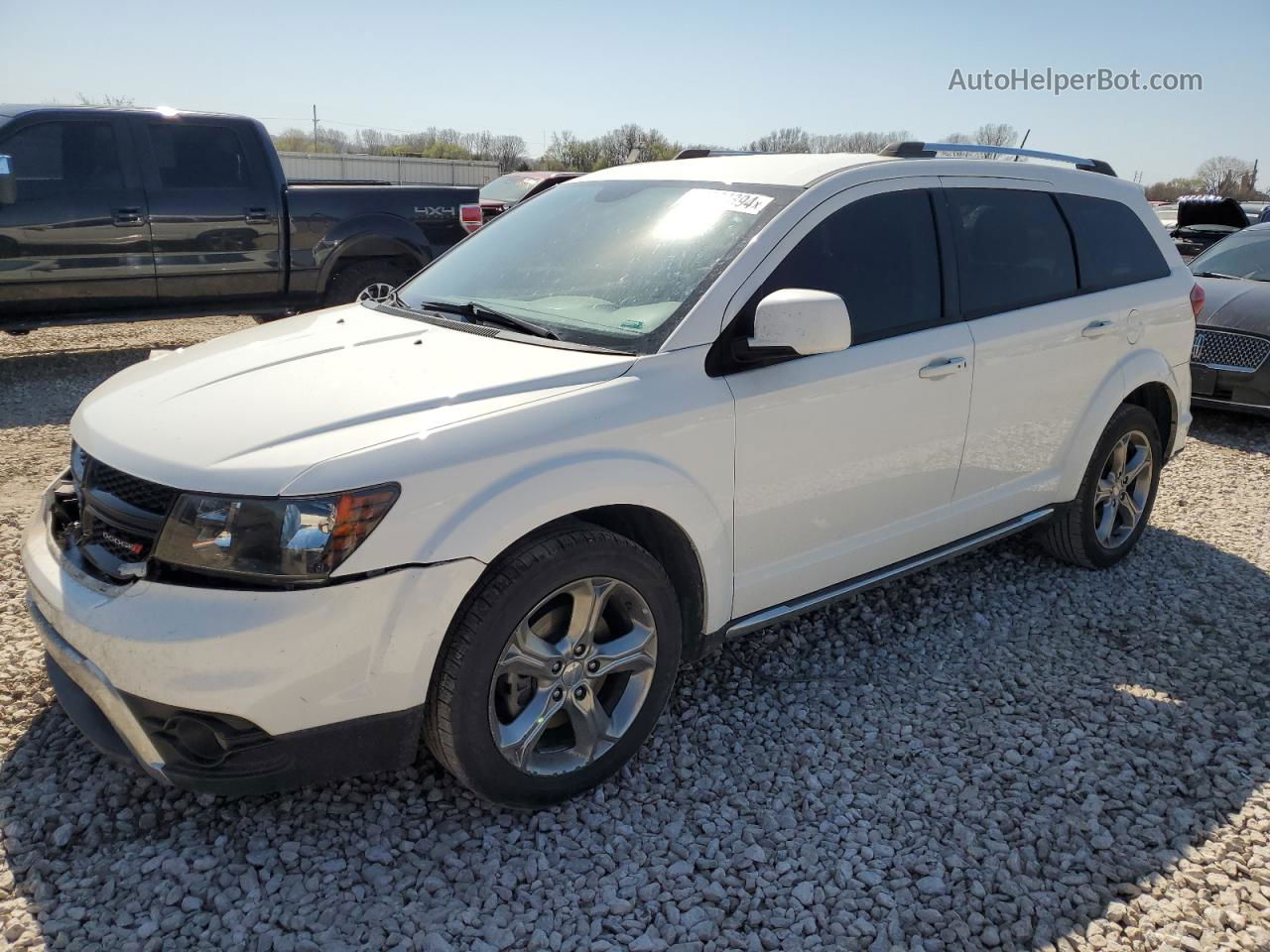 2016 Dodge Journey Crossroad White vin: 3C4PDCGG2GT138711