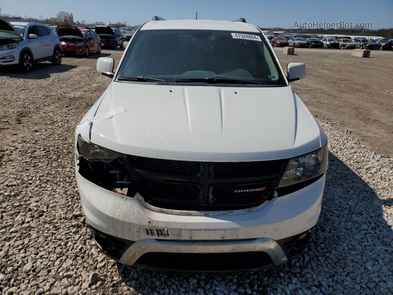 2016 Dodge Journey Crossroad White vin: 3C4PDCGG2GT138711