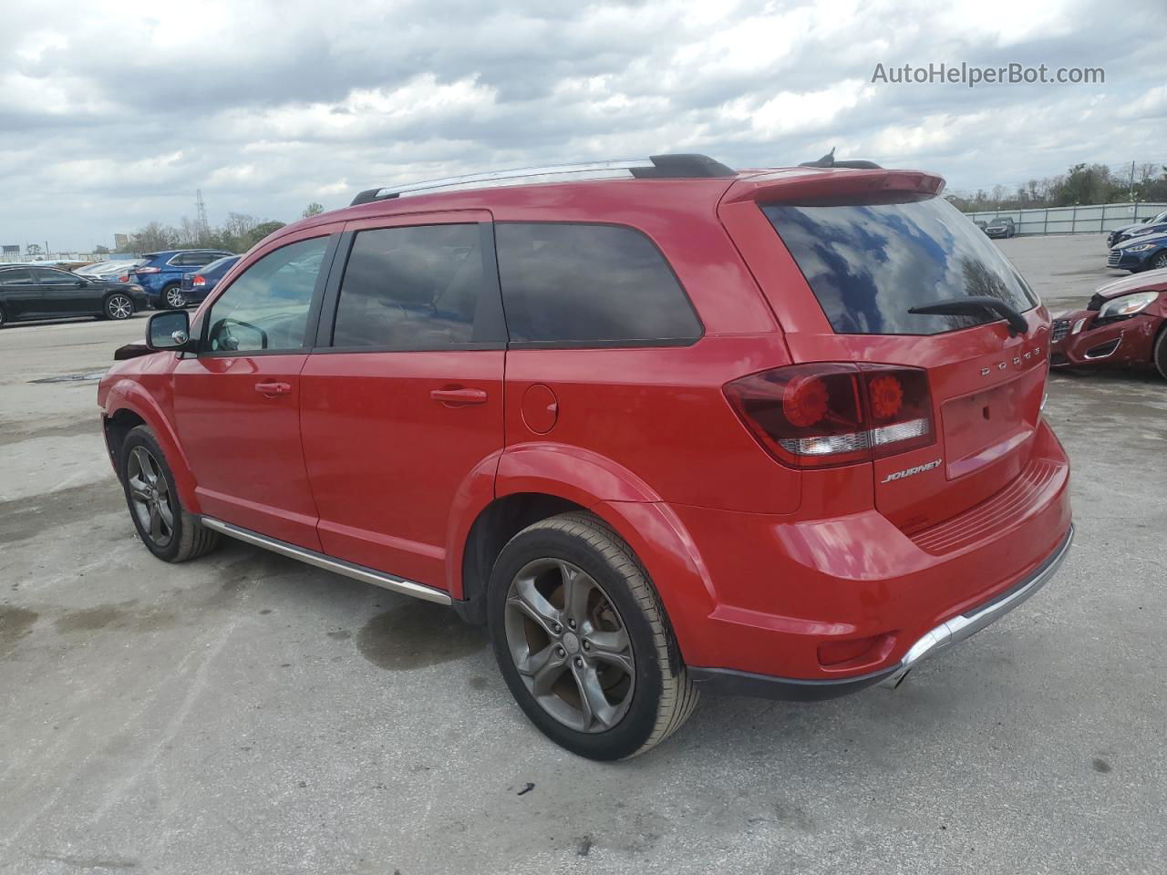 2016 Dodge Journey Crossroad Red vin: 3C4PDCGG2GT219854