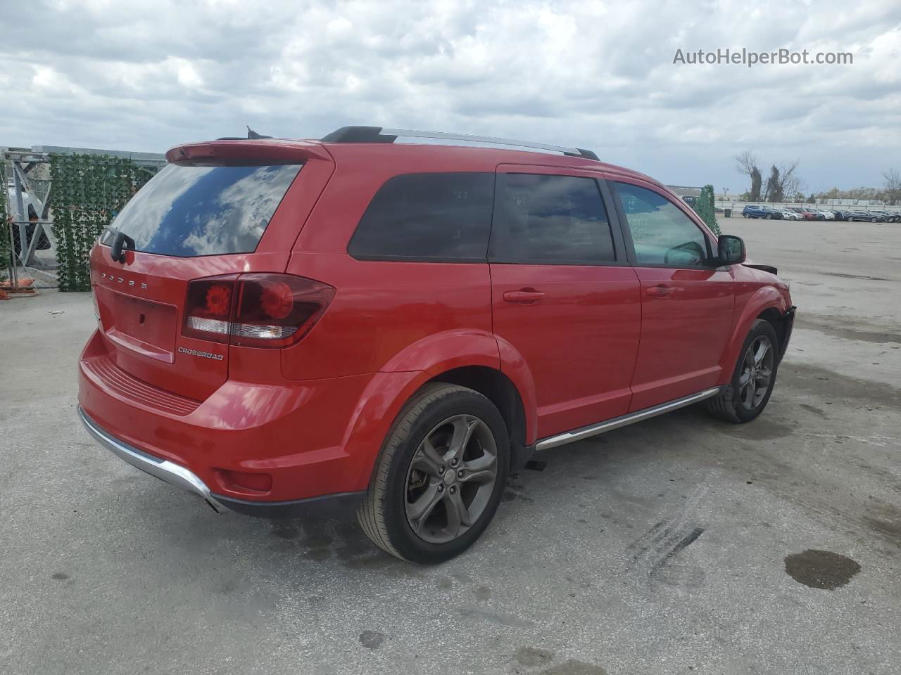 2016 Dodge Journey Crossroad Red vin: 3C4PDCGG2GT219854