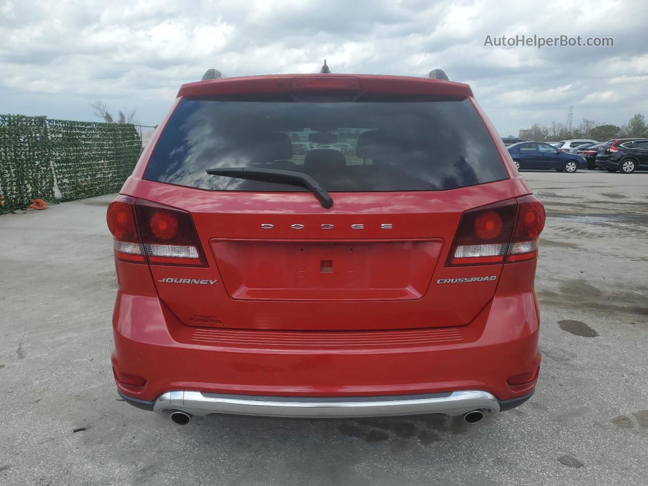 2016 Dodge Journey Crossroad Red vin: 3C4PDCGG2GT219854