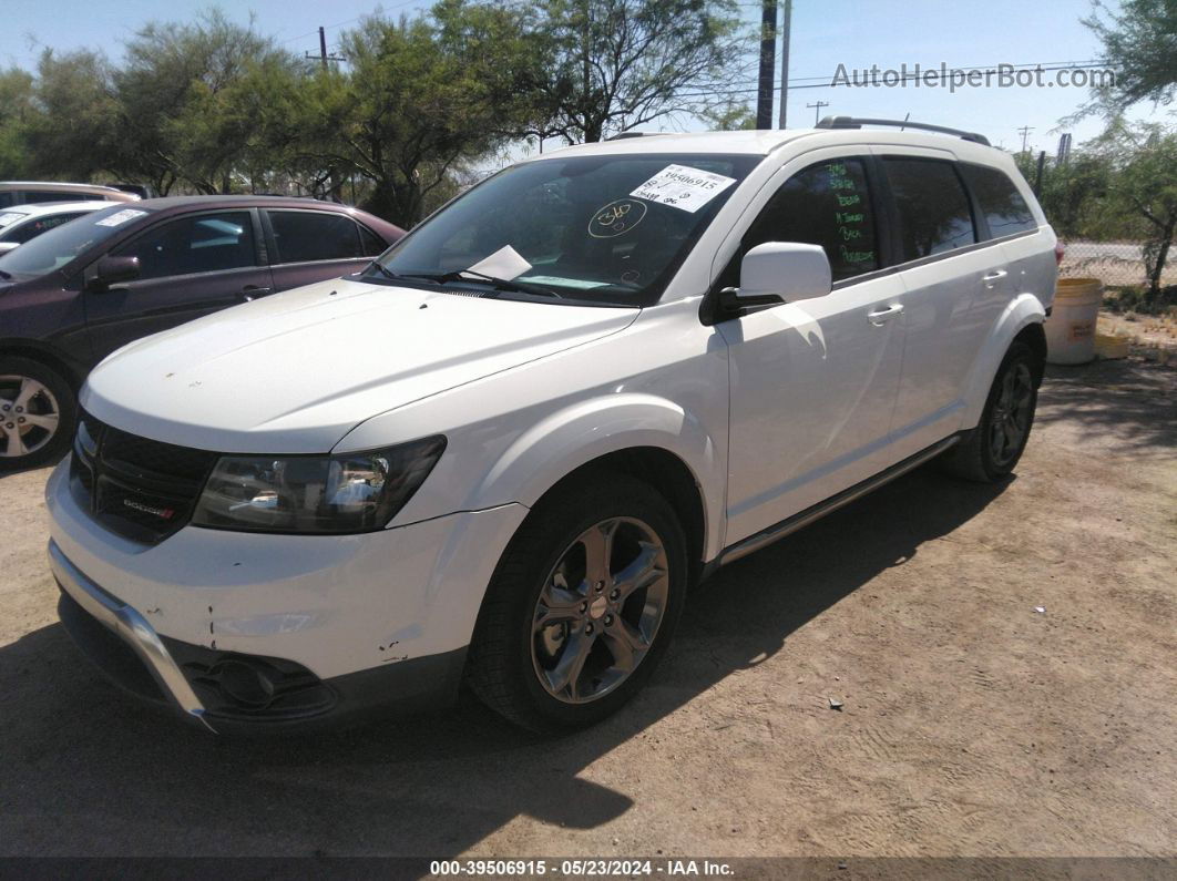 2014 Dodge Journey Crossroad White vin: 3C4PDCGG3ET276433