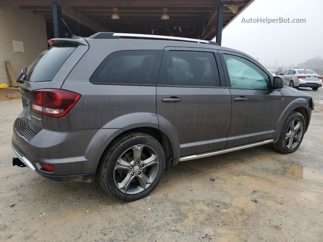 2014 Dodge Journey Crossroad Gray vin: 3C4PDCGG3ET277016