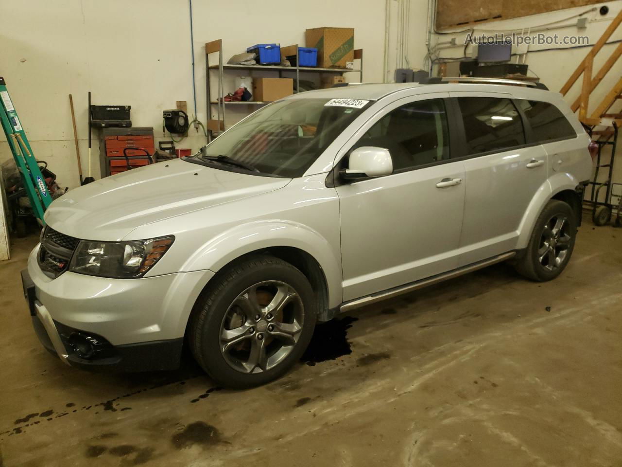 2014 Dodge Journey Crossroad Серебряный vin: 3C4PDCGG3ET289487