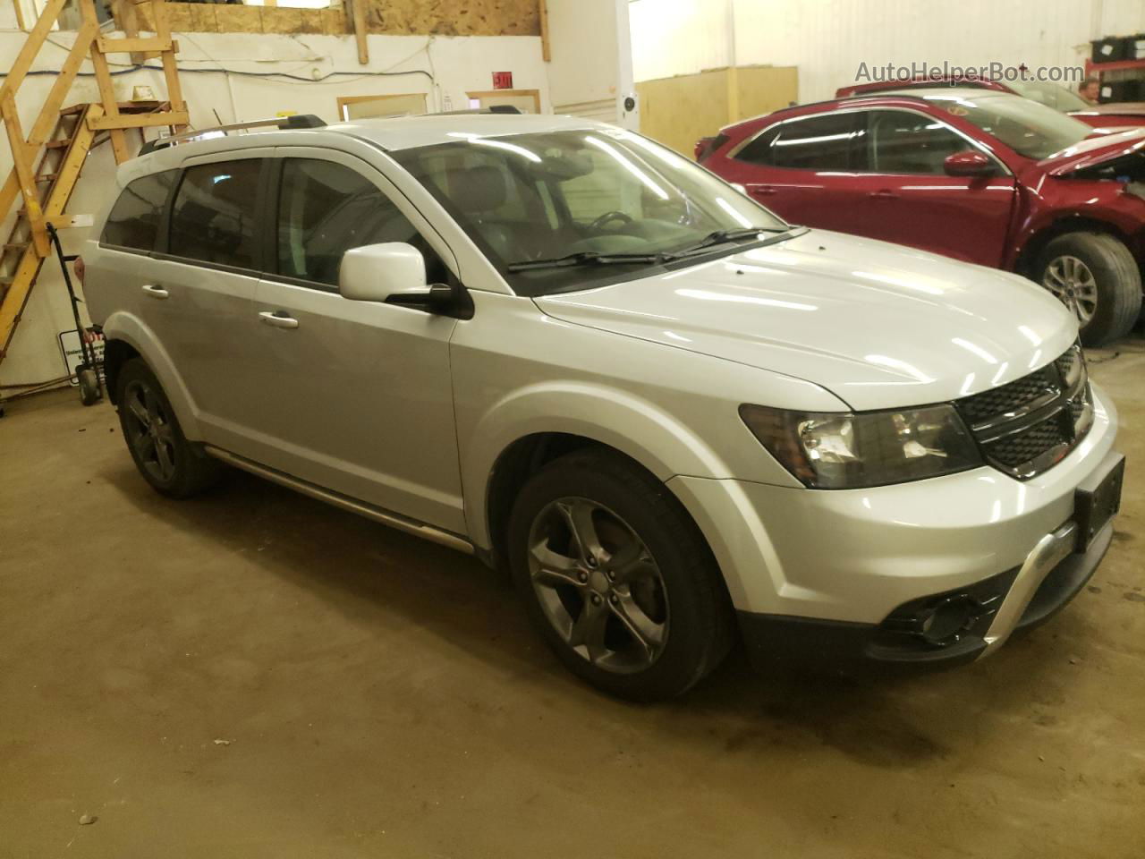 2014 Dodge Journey Crossroad Серебряный vin: 3C4PDCGG3ET289487