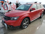 2015 Dodge Journey Crossroad Red vin: 3C4PDCGG3FT682505