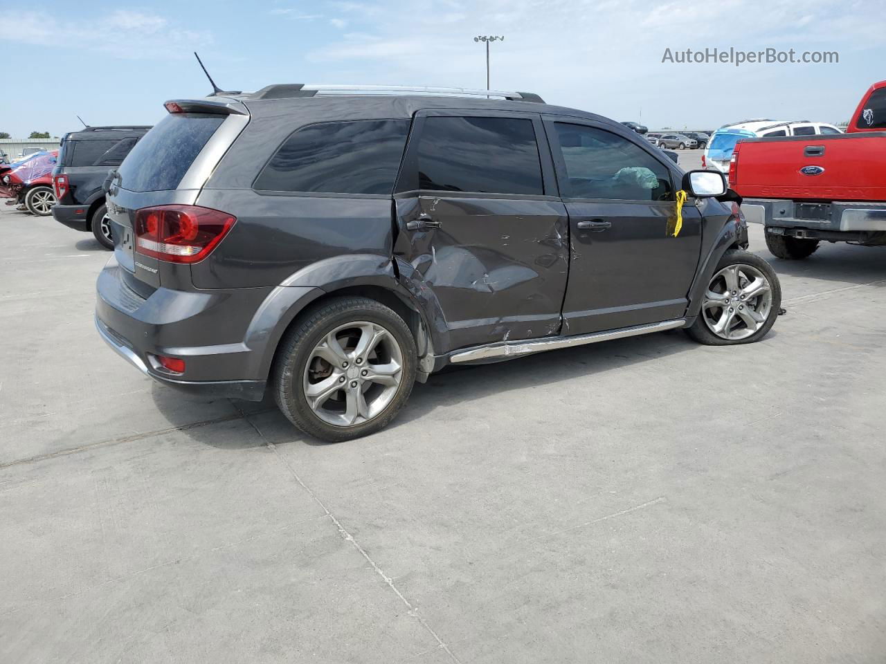 2016 Dodge Journey Crossroad Серый vin: 3C4PDCGG3GT146168