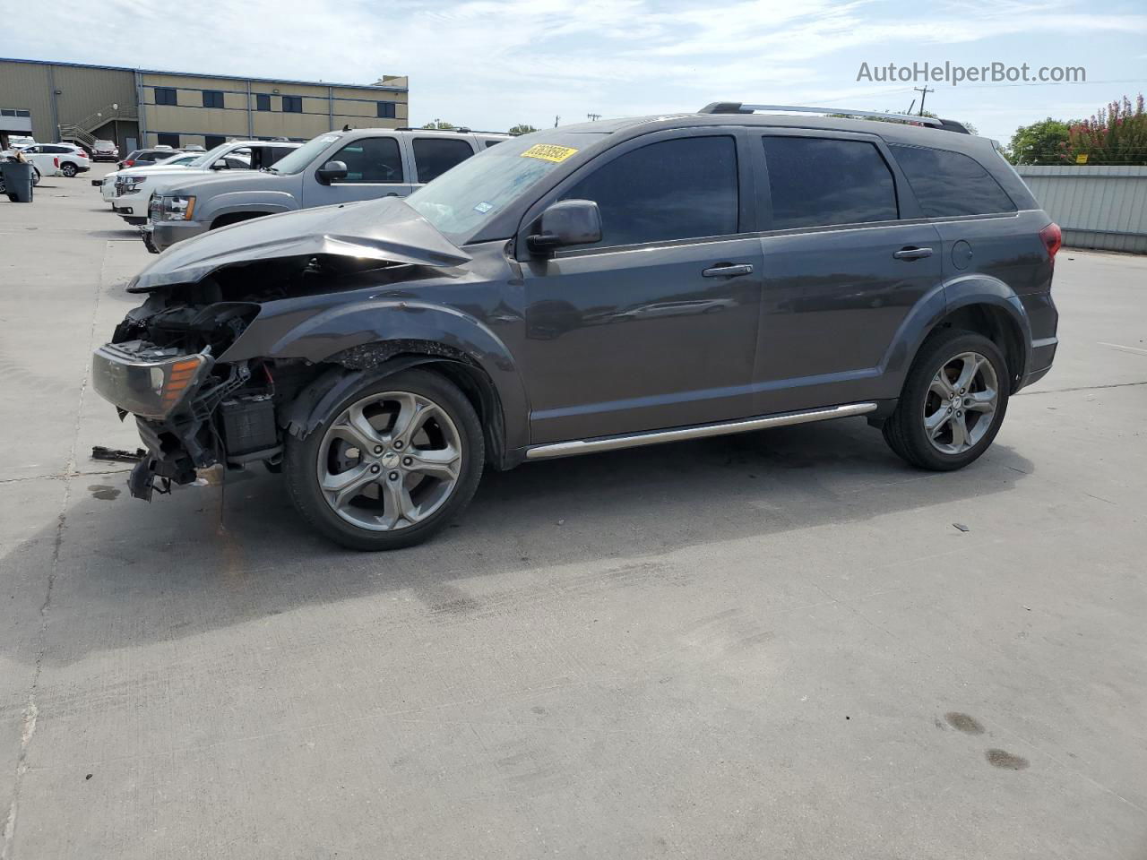 2016 Dodge Journey Crossroad Gray vin: 3C4PDCGG3GT146168