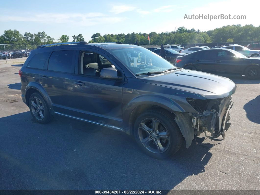 2016 Dodge Journey Crossroad Plus Gray vin: 3C4PDCGG3GT203159