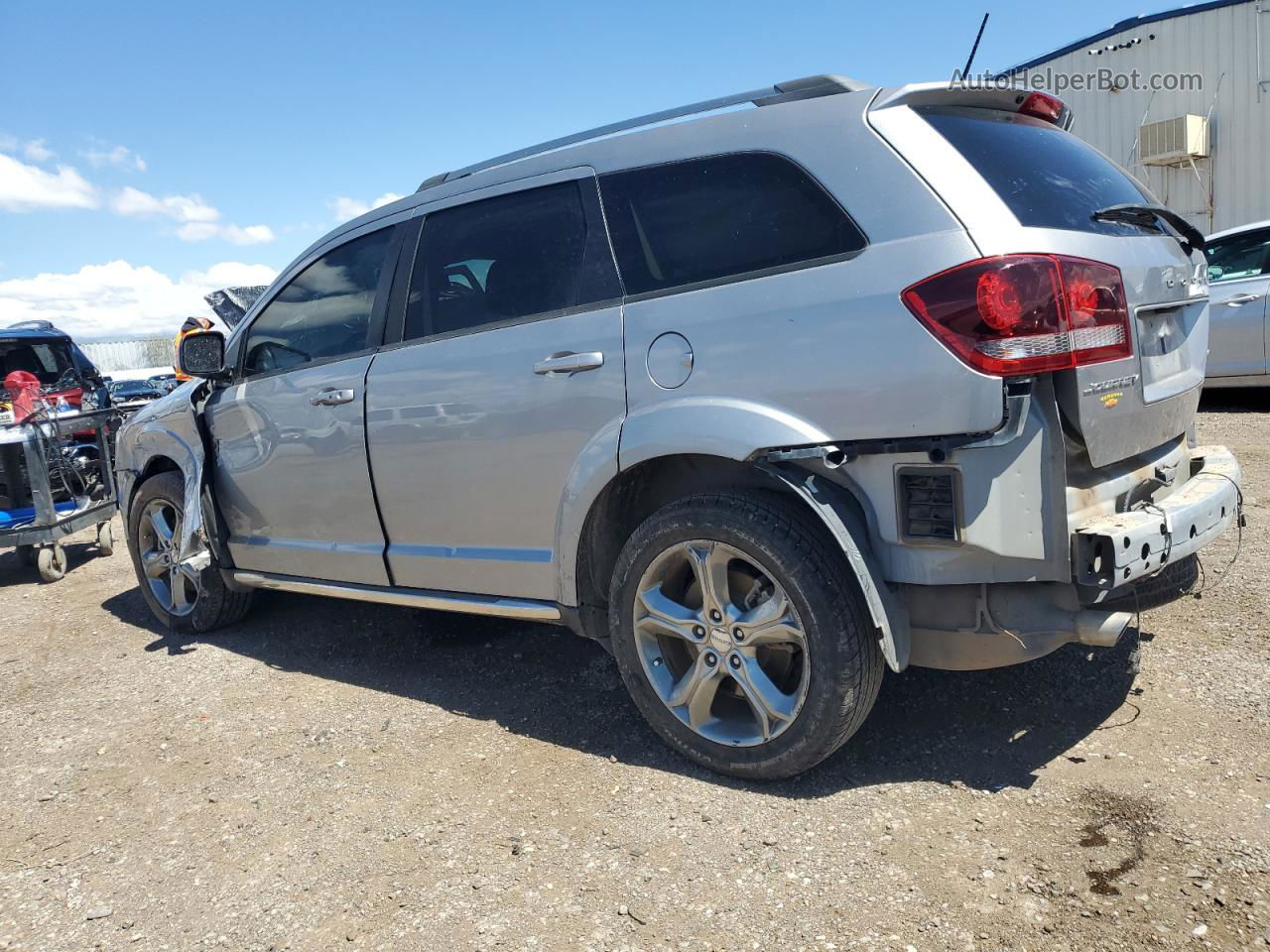 2017 Dodge Journey Crossroad Silver vin: 3C4PDCGG3HT626373