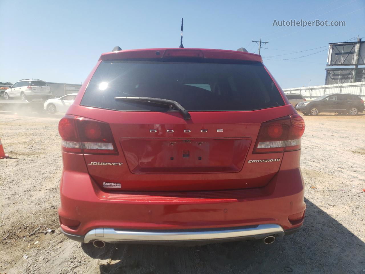 2015 Dodge Journey Crossroad Red vin: 3C4PDCGG4FT510743