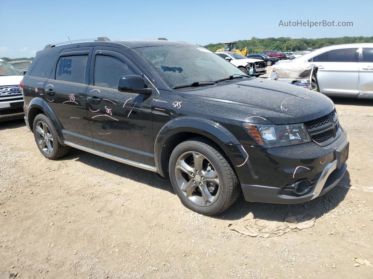 2015 Dodge Journey Crossroad Черный vin: 3C4PDCGG4FT517496