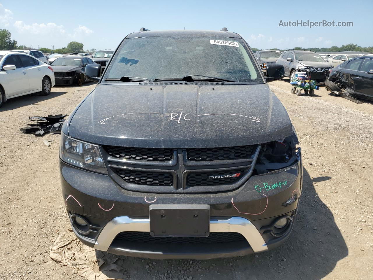 2015 Dodge Journey Crossroad Черный vin: 3C4PDCGG4FT517496