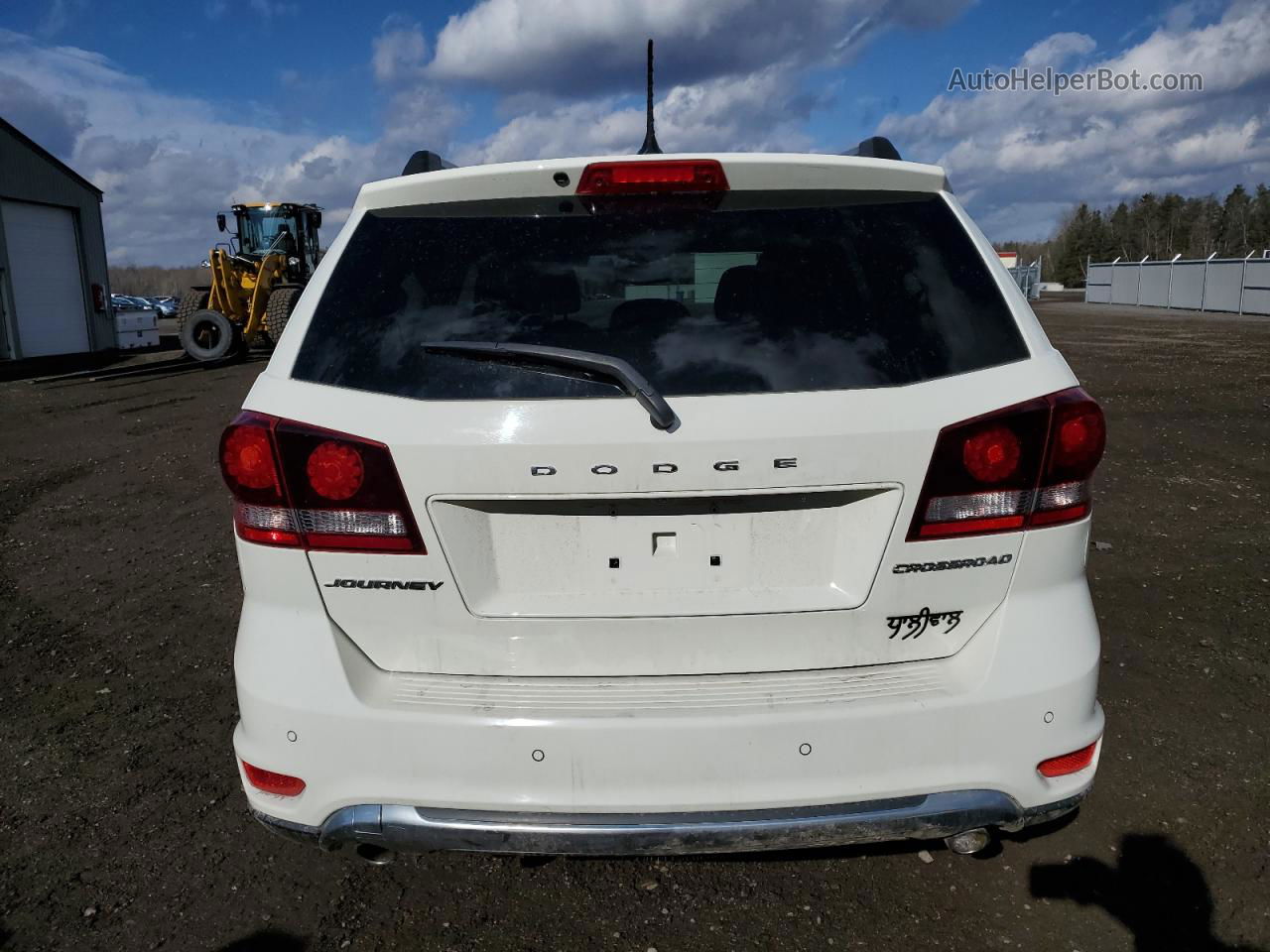 2015 Dodge Journey Crossroad White vin: 3C4PDCGG5FT600354