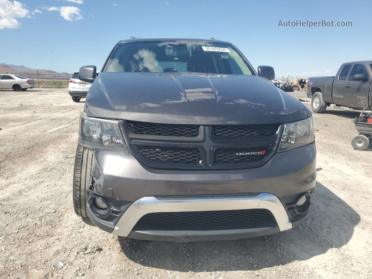 2015 Dodge Journey Crossroad Gray vin: 3C4PDCGG5FT737388