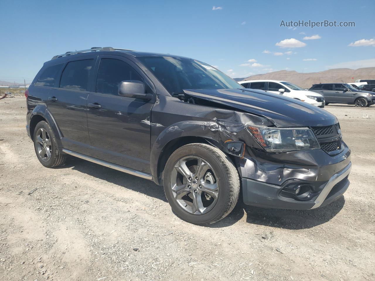 2015 Dodge Journey Crossroad Gray vin: 3C4PDCGG5FT737388