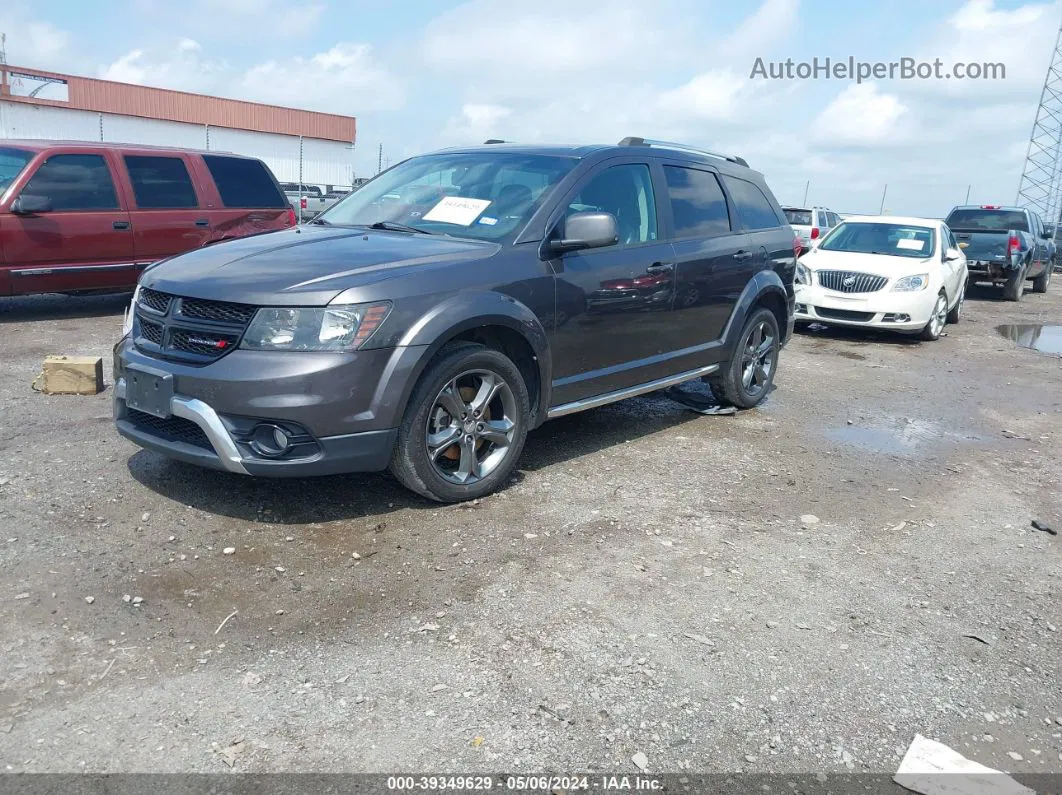 2017 Dodge Journey Crossroad Plus Gray vin: 3C4PDCGG5HT507241