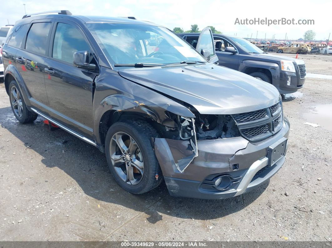 2017 Dodge Journey Crossroad Plus Gray vin: 3C4PDCGG5HT507241