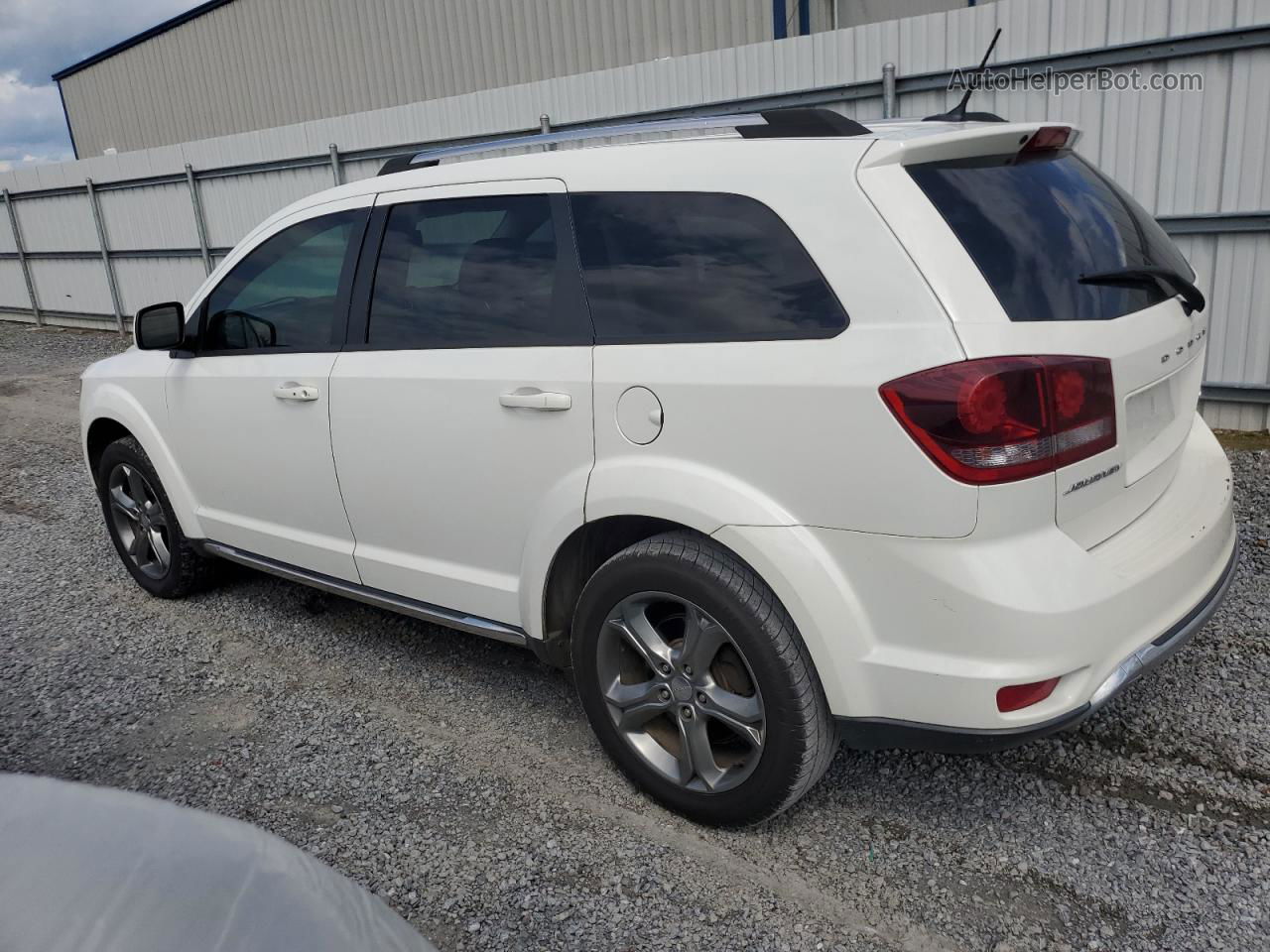 2017 Dodge Journey Crossroad White vin: 3C4PDCGG5HT537078