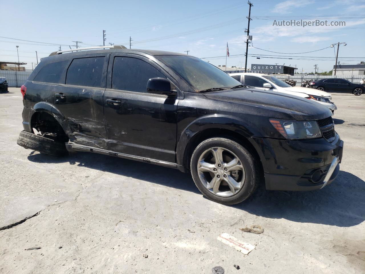 2017 Dodge Journey Crossroad Black vin: 3C4PDCGG5HT571991