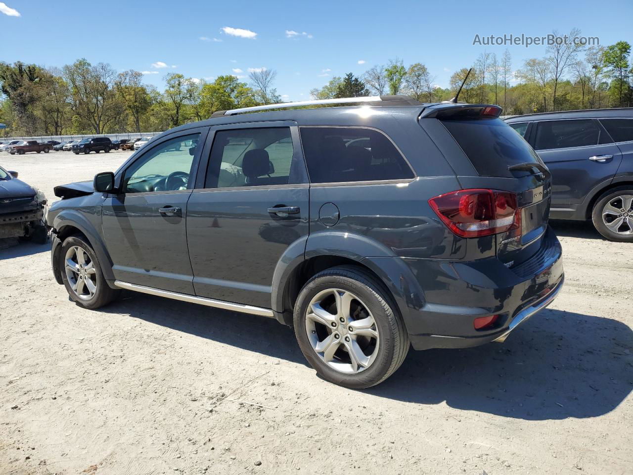 2017 Dodge Journey Crossroad Gray vin: 3C4PDCGG5HT670892