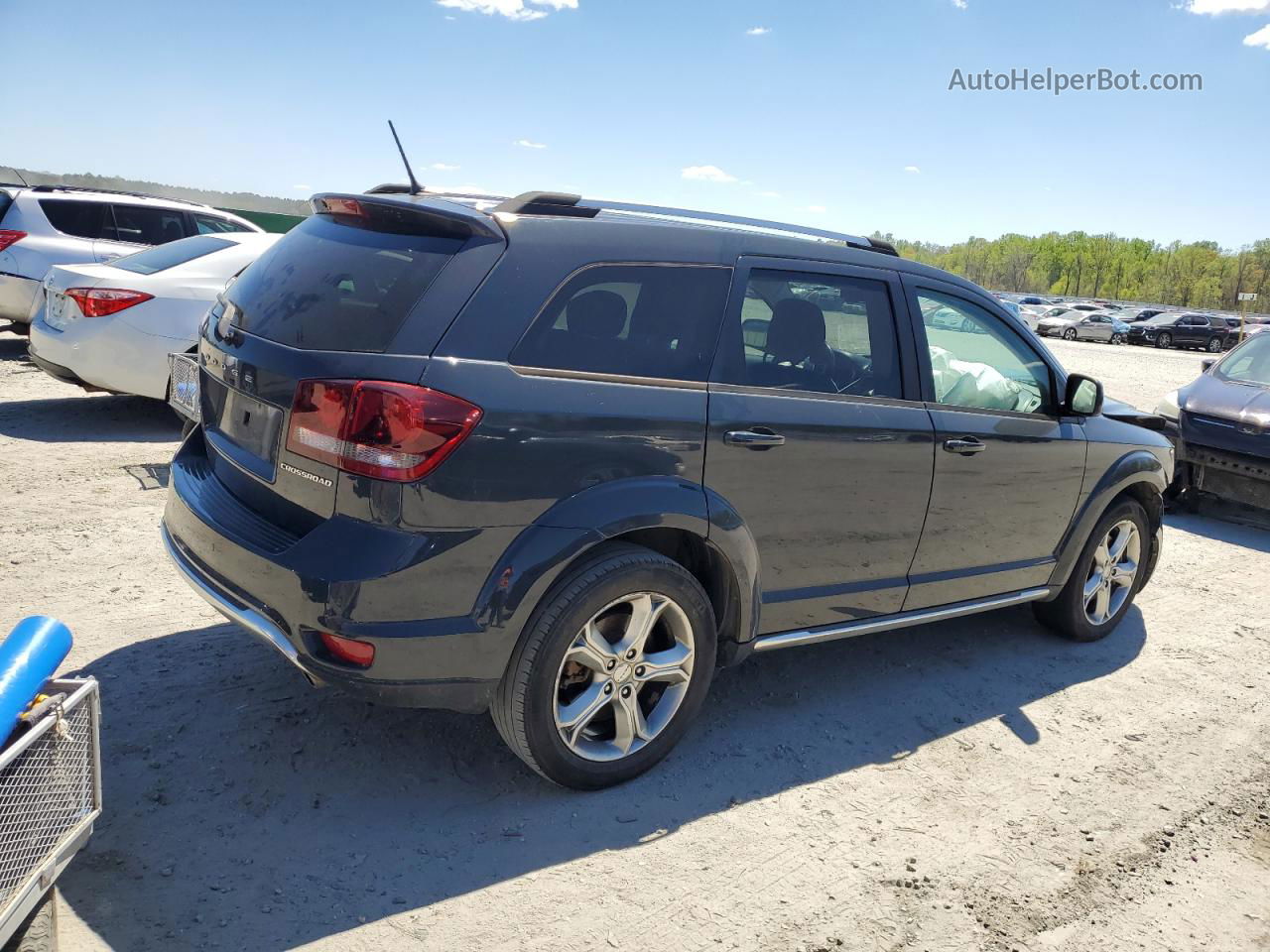 2017 Dodge Journey Crossroad Gray vin: 3C4PDCGG5HT670892