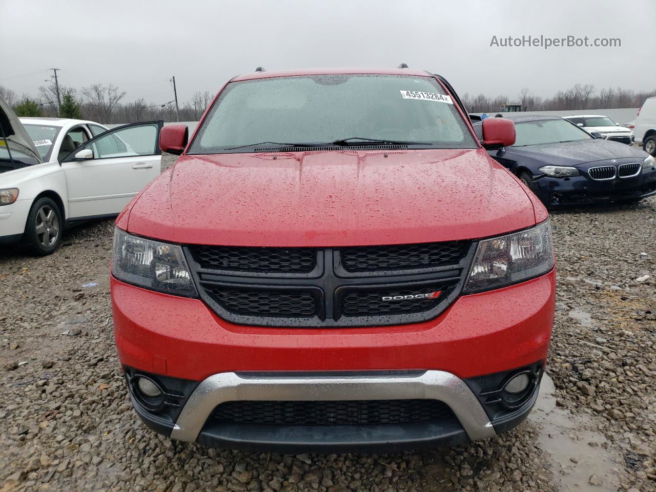 2014 Dodge Journey Crossroad Red vin: 3C4PDCGG6ET264938