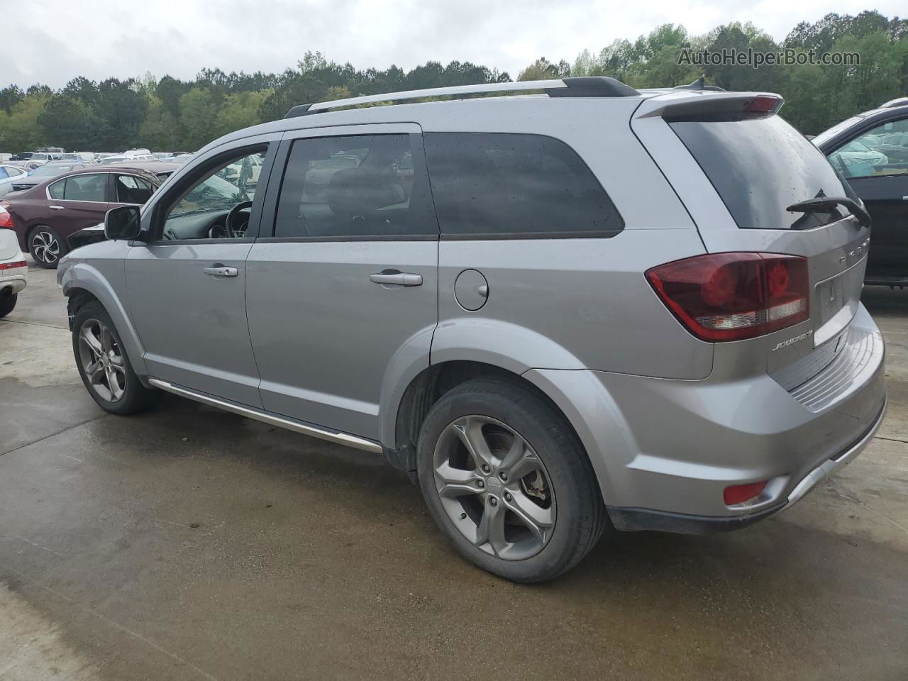 2016 Dodge Journey Crossroad Silver vin: 3C4PDCGG6GT186812