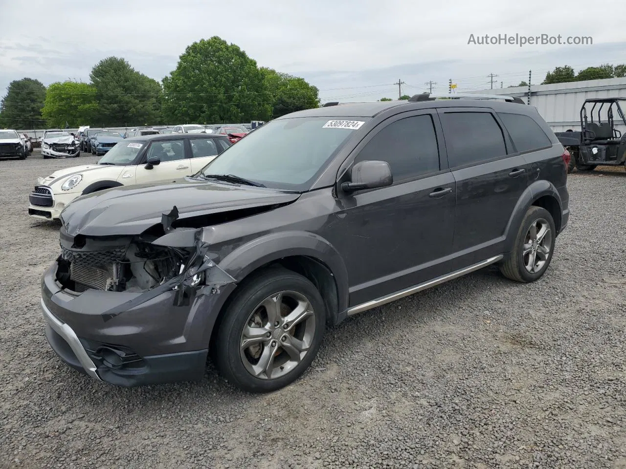 2016 Dodge Journey Crossroad Charcoal vin: 3C4PDCGG6GT203527