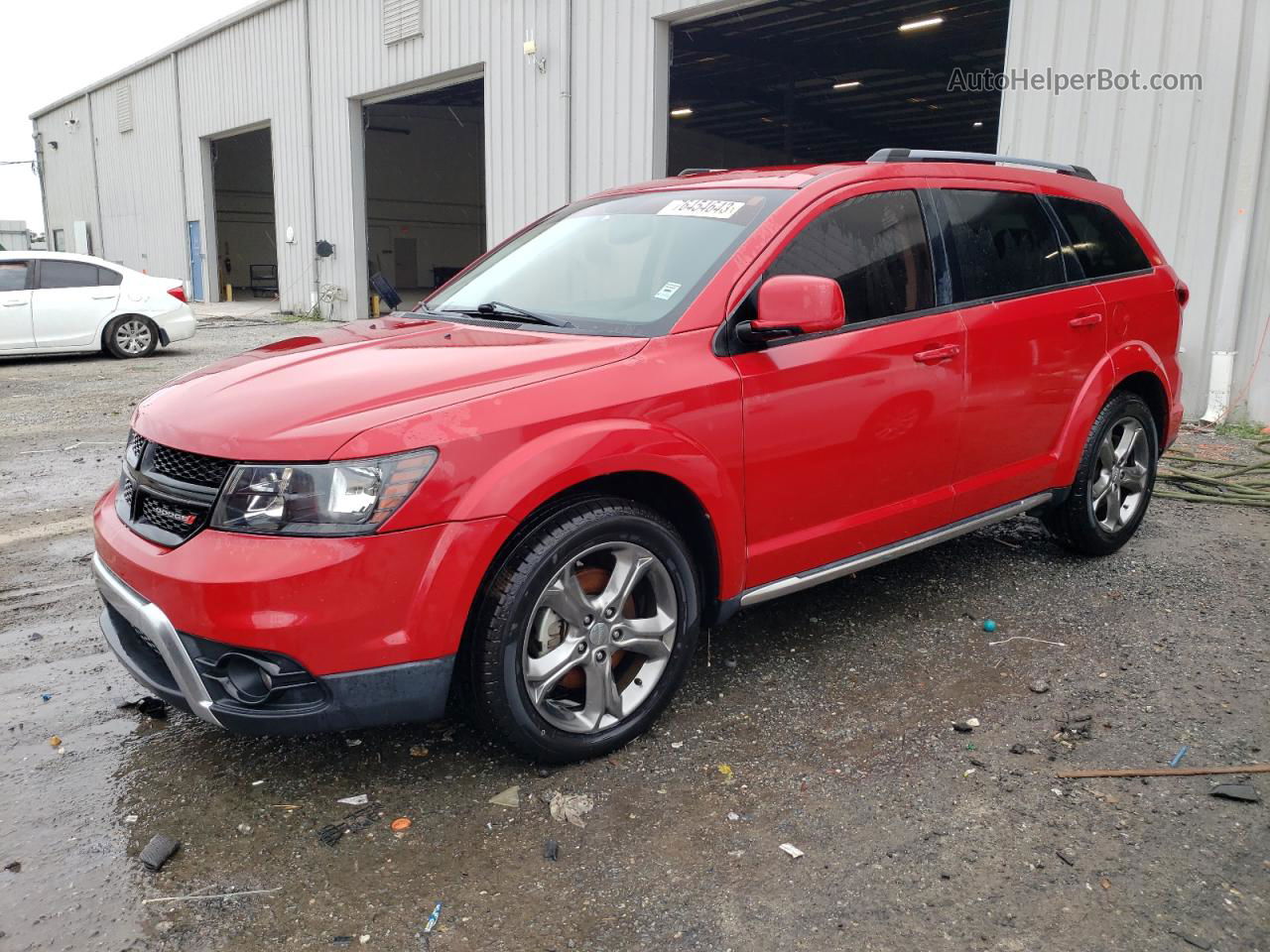 2016 Dodge Journey Crossroad Red vin: 3C4PDCGG6GT211918