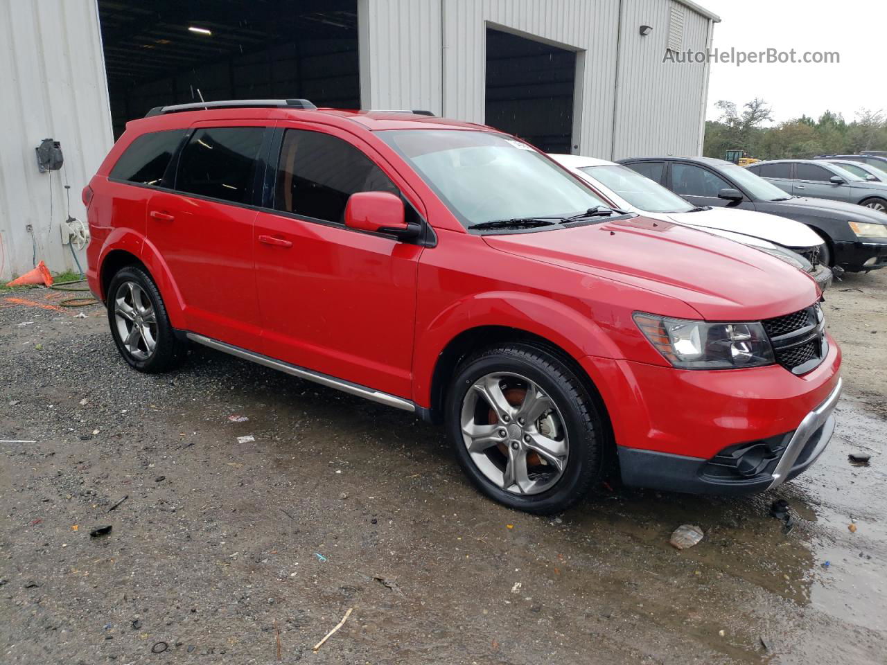 2016 Dodge Journey Crossroad Red vin: 3C4PDCGG6GT211918